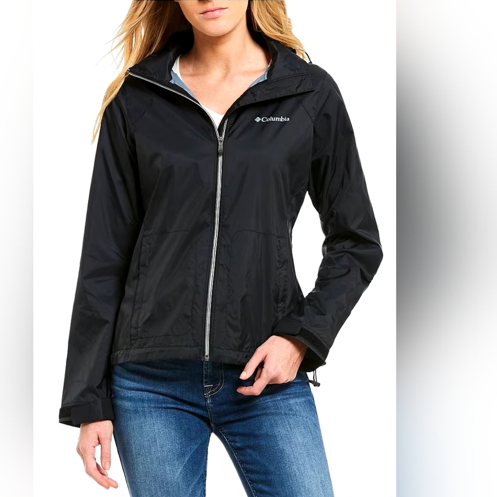 COLUMBIA PACKAGE WINDBREAKER/RAIN JACKET WOMEN'S SIZE S